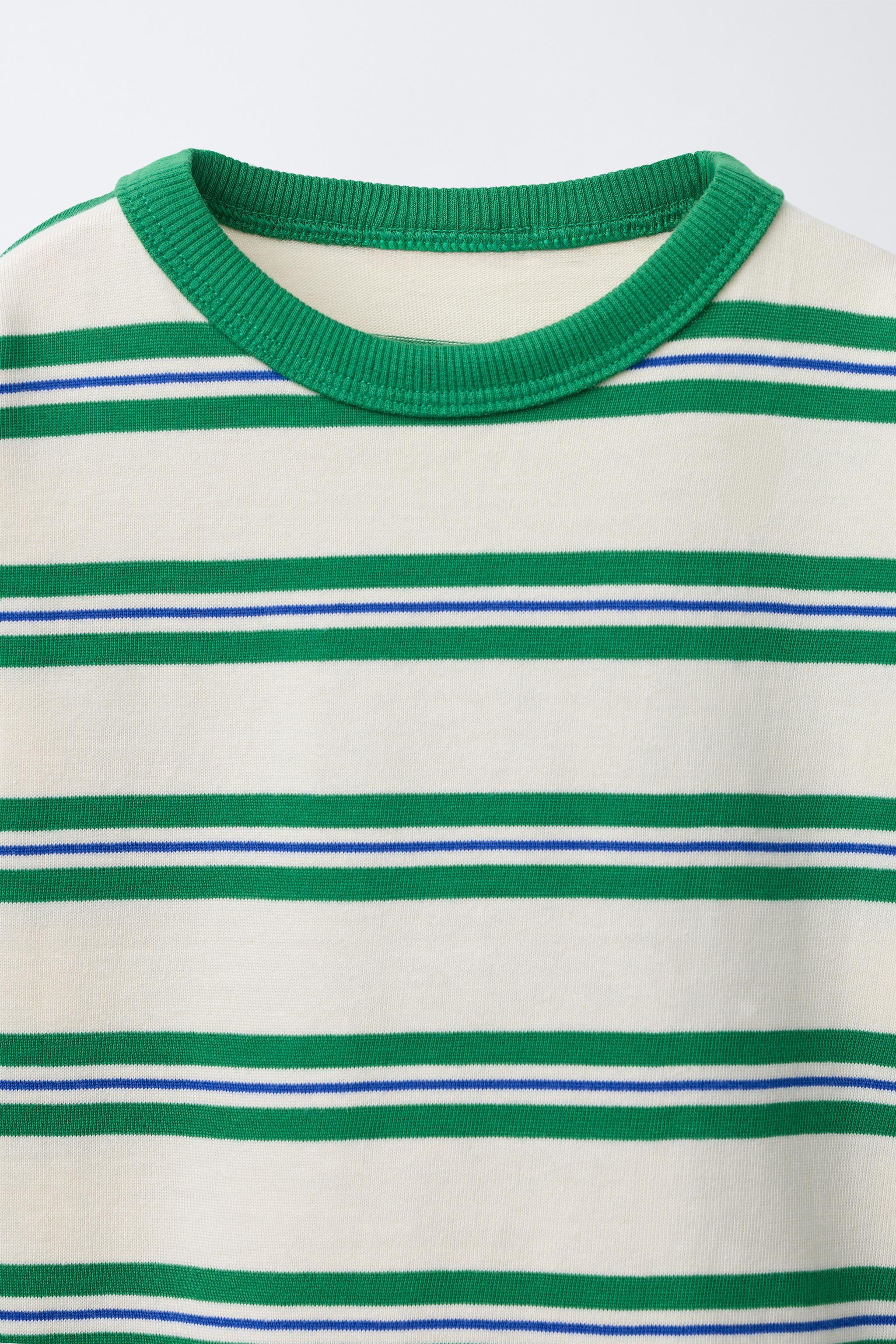 EMBROIDERED STRIPED T-SHIRT
